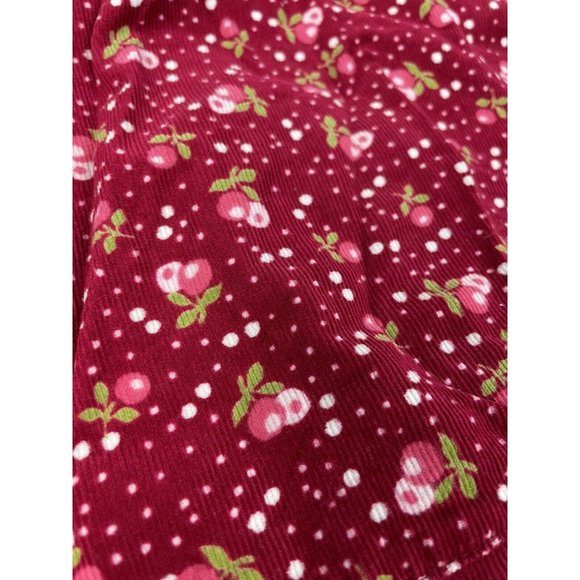 Gymboree Girl Dress Corduroy Bow Bunnies Snow Berry floral Pink 12-18 12 18 M - Picture 3 of 11